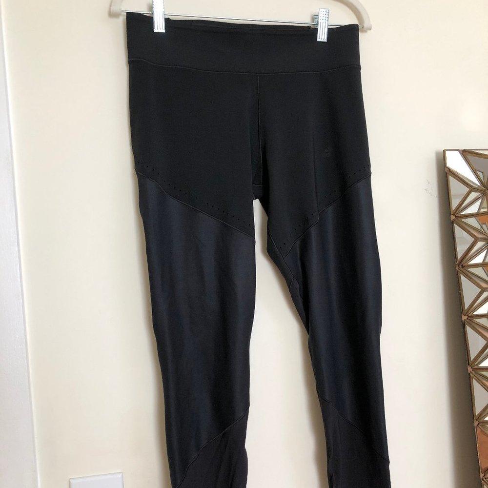 ADIDAS CLIMALITE LEGGINGS SIZE L BLACK